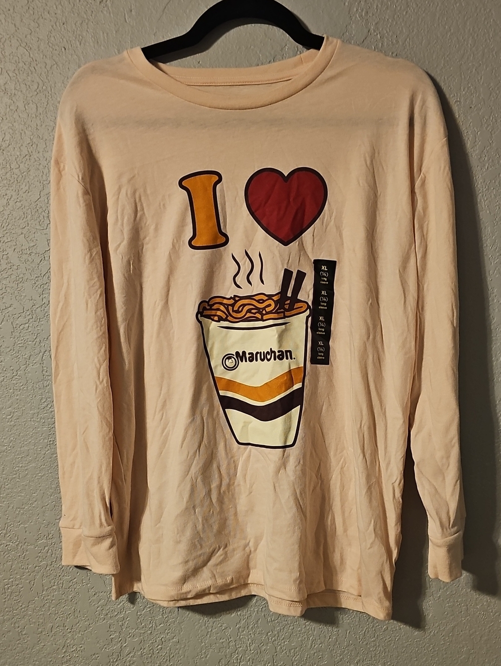 Kids Long-Sleeve Graphic Tee in Cream